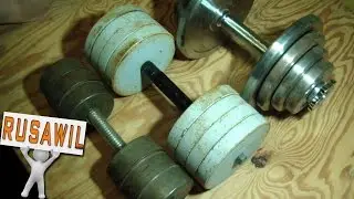 Гантели своими руками. Простой и доступный гриф для гантелей.