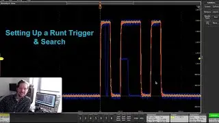 Setting Up a Runt Trigger and Search