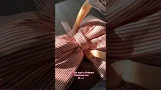 DIY Huge Christmas bow😍 #diy #christmastree #asmr