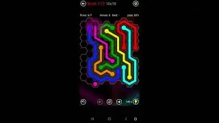 (Day 5) Flow Free Hexes Daily Puzzles 10x10 Extreme Level 1-2