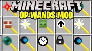 Minecraft OP WANDS MOD (Mod Showcase)