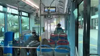 поездка в белем на автобусе в лиссабоне - riding a local city bus in lisbon