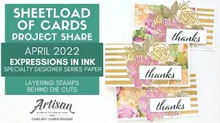 Expressions In Ink DSP & Artistically Inked Stamp Set - April 2022 SheetLoad of Cards #SLCTApr2022