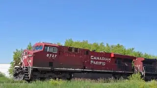 Canadian Pacific GEs Switching Consist w/ Nice GEVO Diesel Sound