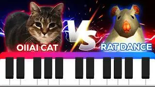 Rat Dance vs OIIA Cat MEME SONG - Piano Easy
