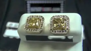 Princess Ice Island Bling Bling Hip Hop CZ Earrings