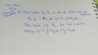 JEE-MAIN pyq Chemical equilibrium 
