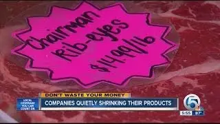 Companies quietly shrinking their products