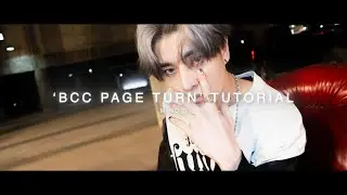 'bcc page turn' tutorial