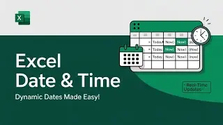8. Top 5 Excel Date Functions You MUST Know!Dynamic Date & Time Entries in Excel | Quick Tutorial