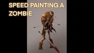 Speed painting in PROCREATE - Drawing a Zombie