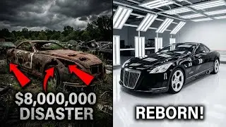 Abandoned $8,000,000 Maybach Exelero Junkyard Find - Extreme Restoration (FULL REBUILD)