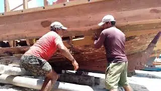 REFORMA DE EMBARCAÇÃO CHAMADO BOTE. CAMOCIM-CE