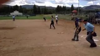 Alyssa Halpin push bunt to 6