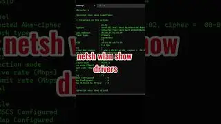 How to Check WiFi Details Using CMD (Netsh WLAN Show Interfaces & Drivers) | Windows 10/11 Tutorial