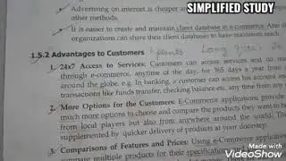 Introduction to E-commerce Advantage of E-commerce Bcom 2nd semester #SIMPLIFIEDSTUDY #BCOM