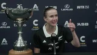 ASB Classic 2026 Champion Elina Svitolina press conference