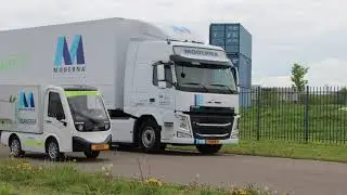 Moderna Textielservice - Burgers Carrosserie Double Deck Trailer & Sevic Cargo 500