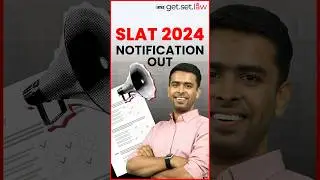 SLAT 2024 Notification is Out #shorts #lawexam