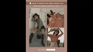 MADE IN KOREA WILDFLOWER GRAPHIC TEE