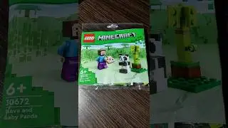 Видеообзор на Лего набор (полибег) 30672 Панда. Лего Майнкрафт 🐼🎂😀 #lego #лего