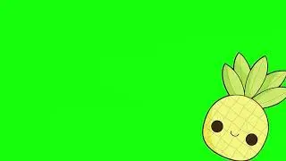 Free pineapple intro green screen