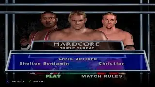 WWE SmackDown! Here Comes the Pain - Shelton Benjamin VS Chris Jericho VS Christian (HARDCORE)