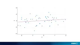 Простая линейная регрессия в Stata