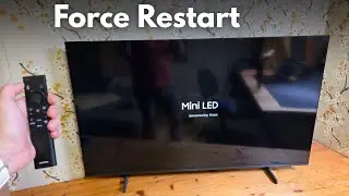 How to Force RESTART ,Soft Reset Samsung TV - M70H M80H S95H S90H Q7F Q8F S95F QN80H QN70H S85H R95H