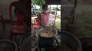Cooking KH cookies Nom Kruok cake at street - Street Food