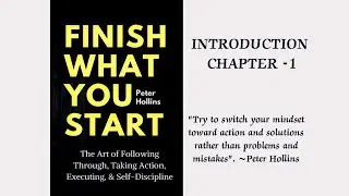 Audiobook | Finish What You Start by Peter Hollins #audio #audiobook #mindset #book