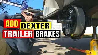 КАК УСТАНОВИТЬ ТОРМОЗА ДЛЯ ПРИЦЕПА DEXTER 6 X 12, переоборудование грузового прицепа для кемпера,...