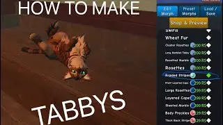 How to make 3 different tabby cats on WCUE