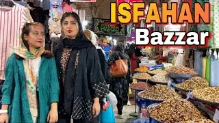 WALK in Isfahan Bazzar:❌The old markets of Isfahan |Iran2022