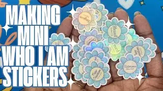 Making Mini &ldquo;Who I Am in Christ&rdquo; Stickers✨ Sticker DIY (Silhouette Cameo) #sticker #stickers
