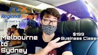Rex Airlines B738 Business Class Melbourne to Sydney Review - How much can $199 get you? (Eps.3)