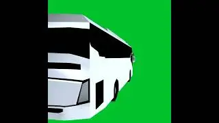 Bus green screen VFX designed in Blender,  vehicles animations and VFX.