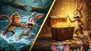 The Brave Monkey and Rabbit: The Secret Jungle Treasure Adventure and the Great River Rescue Mission
