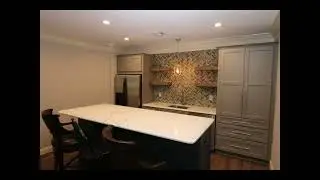 Fun #Basement Project Featuring a #Kitchenette, #Boardgame Storage under the #TV and #Theater Room