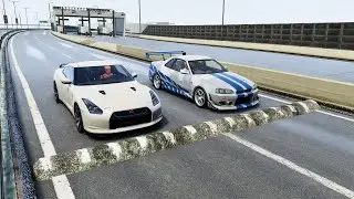 Cars vs Speed Bumps #69 - BeamNG Drive | CrazyBeamngBumps