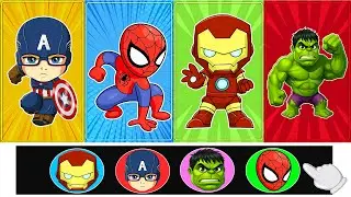 Superhero Mix-Up Challenge! Can You Match Spider-Man, Hulk, Iron Man & Captain America? 😱⚡