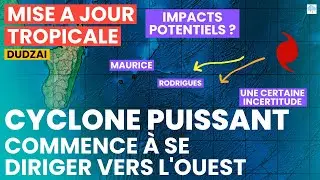 Dudzai est-il une menace ? Un cyclone puissant &agrave; l'est de Maurice et Rodrigues...