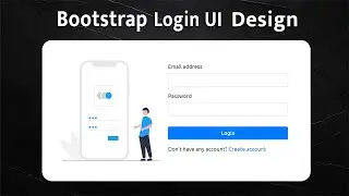 Bootstrap Login Page UI Design Tutorial || easy and simple login design in bootstrap