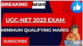 🚫 UGC-NET 2023 EXAM MINIMUM QUALIFYING MARKS ⁉️ CUTOFF UPDATE 😀 #ugcnet2023 #ugcnetexam