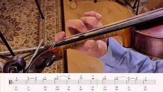 Viola d minor melodic scale: Introduction and slow work through (♩ = 40)  STUDENT