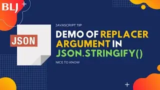 Demo of replacer argument in JSON.stringify() in JavaScript