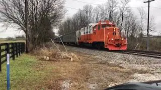 Chasing Illinois Central Gulf #7738 at the Bluegrass Railroad Museum 12/14/19