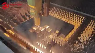 50mm Mild steel laser cutting