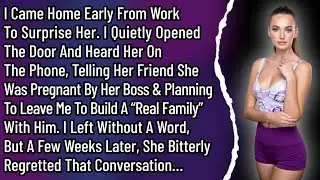 I Came Home Early From Work To Surprise Her. I Quietly Opened The Door And Heard Her On The Phone…