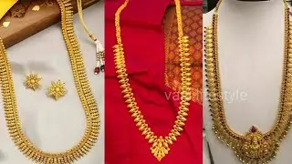 gold haram designs || latest gold long Haram collections 2021models
